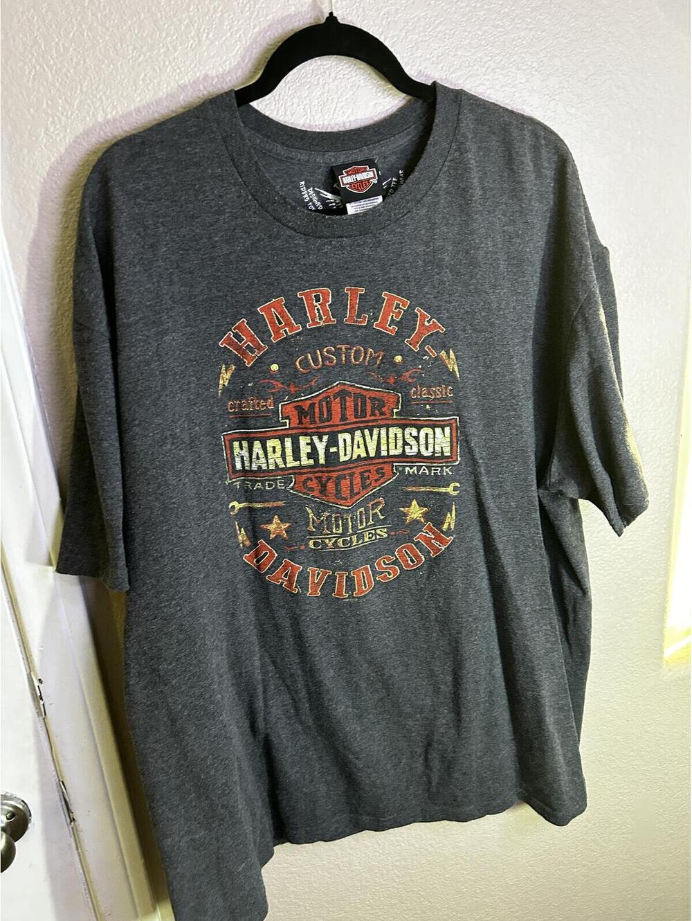 Harley-Davidson Men's Black Widow Graphic T-Shirt Size 2XL